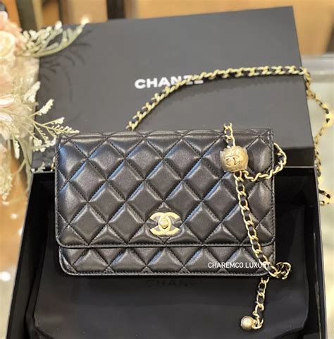 cushion for chanel chain|Chanel woc chain bag.